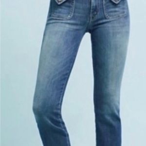 Mother insider crop Racing Hearts size 26